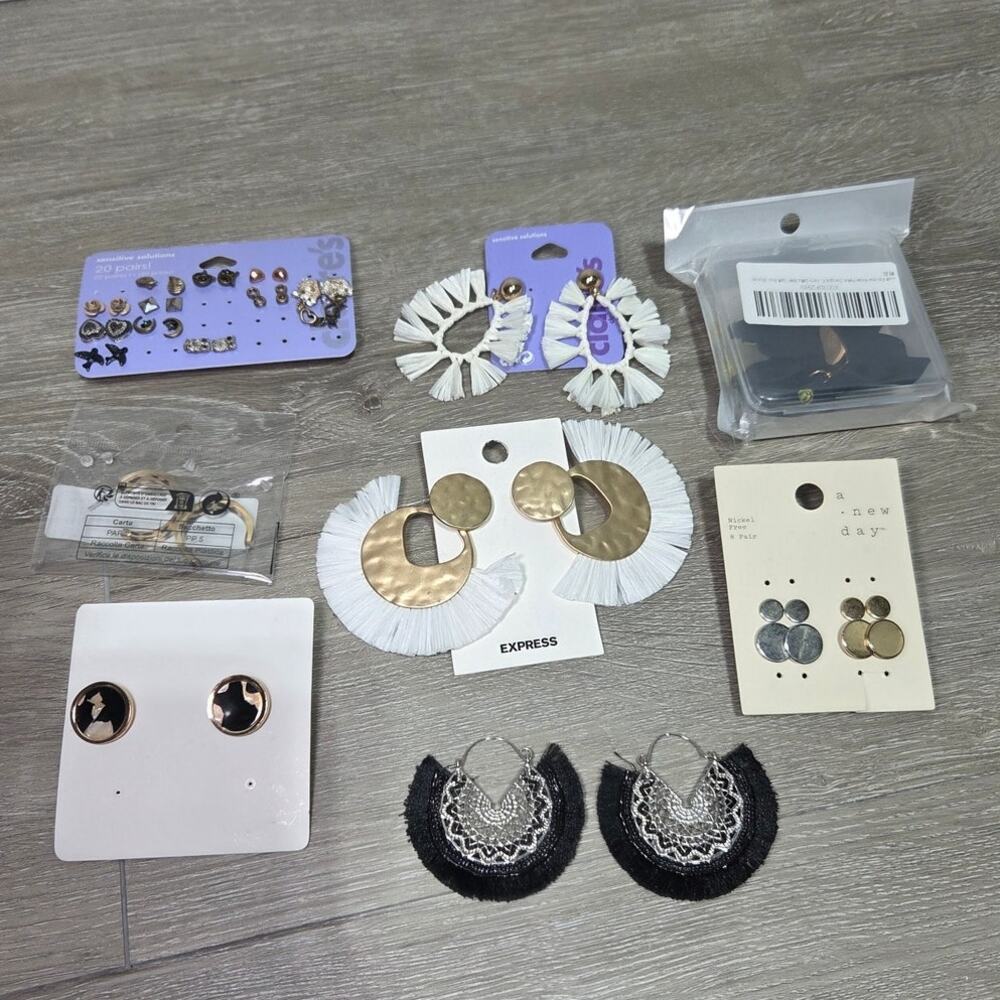 Lot of 20 pairs of earrings Indie Boho